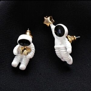 Astronauts Earrings Cosmonaut Small Stud